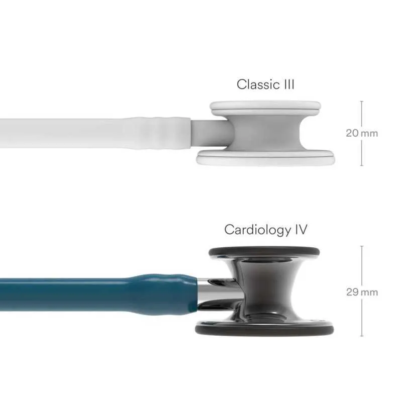 3M™ Littmann® Cardiology IV - High Polish Smoke Finish / Karibikblauer Schlauch, Mirror Schlauchanschluss & Schwarzer Ohrbügel in Schwarz 3M™ Littmann® Cardiology IV - High Polish Smoke Finish / Karibikblauer Schlauch, Mirror Schlauchanschluss & Schwarzer Ohrbügel in Schwarz