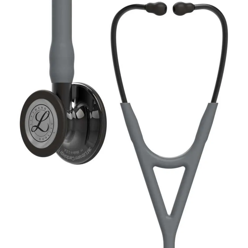3M™ Littmann® Cardiology IV - High Polish Smoke Finish / Grauer Schlauch, Smoke Schlauchanschluss & Smoke Ohrbügel in Schwarz 3M™ Littmann® Cardiology IV - High Polish Smoke Finish / Grauer Schlauch, Smoke Schlauchanschluss & Smoke Ohrbügel in Schwarz